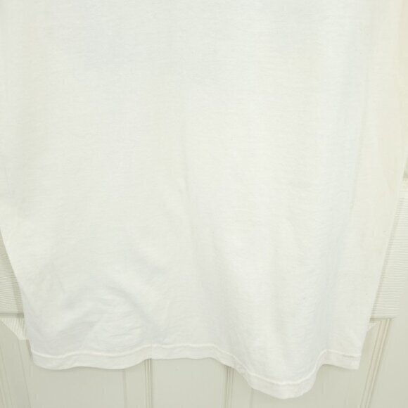 Disney Cat Cafe Graphic Short Sleeve T-Shirt M Cream/Blue - Picture 11 of 11